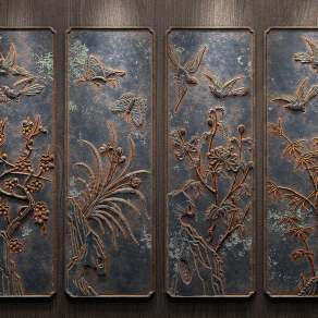 新中式浮雕3D模型下载